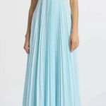 ALC Frank A.L.C Moira Satin Pleated Maxi Dress 2 Photo 0