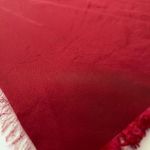 Jaeger Vintage Rust Red Fringed Silk Square Scarf - Made in Italy Photo 3