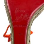 Christian Louboutin  Mafaldina Zeppa 120 Wedge Sandal Orange Size 40 Photo 10
