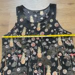 Versace Versus Black Silk Floral Tank Top Pineapple Print Size 48 - US Medium Photo 3