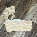 Privacy Please  yellow striped one strap bra top Photo 3