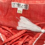 Debbie Katz South Beach Mystic Kaftan Sheer Embroidered Cover Up Orange XSmall N Red Size XS Photo 5