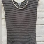 Armani Collezioni Giorgio Armani Women's grey and White Striped knit Top Photo 0
