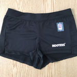 Hooters B36 #8 Super Sexy Rare  Girl Worn Uniform Shorts Black Stretchy Small Photo 0
