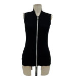 Capsule 121‎ The Star Vest Black Ribbed Knit Tank Top Zip Front Size Small Photo 1