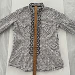 Panhandle Roughstock Shirt Womens Medium Black White Western Pearl Snap Rodeo Photo 9