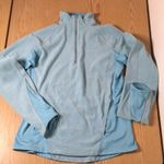 Nike Bin 16 Women’s  Blue Fleece Zip Up Jacket Liteweight Baby Blue Size Small Photo 0