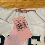 Juicy Couture  Pam Gela Prep It Up Tee T-Shirt With Kangaroo Pockets White Small Photo 5