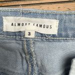Almost Famous  Distressed‎ Denim Jean Denim Skirt Size 3 Photo 2