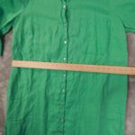 J.Jill 100% Linen Midi Shirt Dress Green Womens PXL Resortwear Beachy Travel Size undefined Photo 7