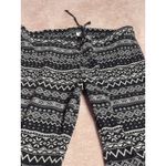 Old Navy  Women's Wide Leg PJ Size XXL Black White Tribal Aztec I0205 Photo 1