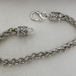 Link Chain Bracelet for Men Women,Streetwear Hip Hop Unisex Style Silver Photo 2