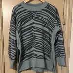 Aerie Zebra Oversized Sweater Blue XS Photo 0