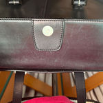 Ralph Lauren Vintage Black Leather tote Handbag Photo 2