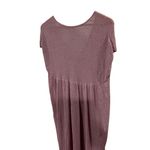 Free People Mauve Crew Neck Short Sleeve Pullover Knit Tunic Top Size XS Photo 3