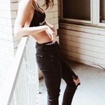 Max jeans Skimmer Distressed Straight Leg Jeans Photo 3