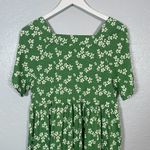 Toad&Co Women S Green White Floral Sora Short Sleeve Dress Pockets Square Neck Photo 7
