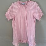 Hill House Bubblegum Stripe Katherine Nap Dress Medium Pink Photo 0