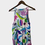 Oliphant Cotton Silk Tiered Maxi Dress Size Medium Multicolor Tassel Photo 6