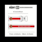 Fashion Sport Silicone Smart Watch Band with Bee Charm for Apple Watch White Photo 3