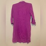 Two Star Dog TSD Hemp Linen Button Up Dress Size M Purple Size M Photo 1