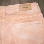 Kate Spade Saturday Coral Watercolor Dyed Skinny Ankle Jeans Size 26 Photo 3