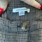 American Eagle  Plaid Button Down Midi Skirt Photo 4