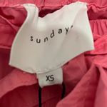 Sundays  Women's Pink 100% Cotton Belted Tie Waist Wide Leg Stella Pants Size XS Photo 2