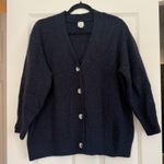 A New Day Deep Blue Oversized Cardigan Photo 0