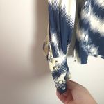 Maison d'Amelie Navy and Cream Blouse Blue Size M Photo 2