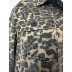 Aqua‎ Bloomingdale's Cheetah Leopard Animal Print Denim Jacket EUC Size XS Photo 5