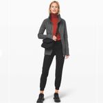 Lululemon Radiant Jacket II Heathered Core Dark Grey 6 Small Cotton Fleece Zip Photo 1