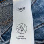 Maje  Asymetrical Blue Denim Mini Skirt Size 34 Photo 4