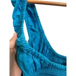 LA LIGNE women's Vivian Blue Smocked Bodice‎ Tiered Maxi Dress size XXL Photo 3