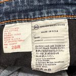 AG Adriano Goldschmied The Stevie Slim Straight Blue Jeans hemmed size 28 flaw Photo 13