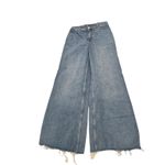 Mango  High-Rise Frayed-Hem Wide-Leg Ankle Jeans "Catherine" Culotte Size 6 Photo 3
