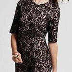 BCBGMAXAZRIA Haile Lace Romper Black Overlay Short Sleeve Women’s Size L Large Photo 0