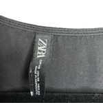 ZARA Women's Black V-Neck Flutter Sleeve Mini Dress Casual Spring Photo 4