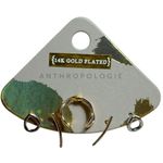 Anthropologie Mixed Metal 14k Gold Plated Stud Earrings Multi Pack Photo 0