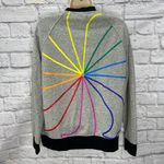 Nike Womens Swoosh Pinwheel Button Down Jacket Size S Gray CK0435 Sweatshirt Photo 1