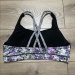 Lululemon  Energy Sports Bra Multi Black Vivid Vision Black Purple B/C Cup 10 Photo 1