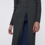 ZARA NWT Wool Blend Ribbed Long Grey Cardigan Photo 1