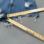 Forever 21  Denim Jean Shorts Blue 28 Womens High Rise Cutoff Ripped Frayed Hem Photo 3