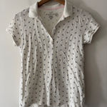 H&M LOGG Off-White Polo T-shirt w/ Anchors Cotton Short Sleeve Top Photo 0