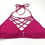 Mossimo Women Pink Strappy Halter Bikini Swim Top Size XL Photo 1