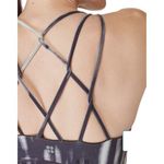 Sweaty Betty  Super‎ Soft Strappy Crop Workout Tank Woman's Size L Grey White NWT Photo 8