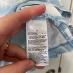 Old Navy EUC Old‎ Navy women’s tie dyed pattern blue white cropped long sleeve tshirt M Photo 3