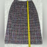 Halogen  colorful black tweed midi pencil skirt woman’s 6 EUC Photo 5