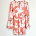 Roxy NWT  Womens New Morning Air Tropical Print Bell Sleeve Romper - Size: XL Photo 7