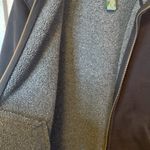  Lauren Ralph Lauren Black Heavy Lined Faux Suede Zip Jacket Size L Photo 3